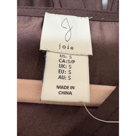 Joie Dress Womens Small Brown Long Sleeve Wrap Tiered Midi Polyester Boho - Picture 4 of 7